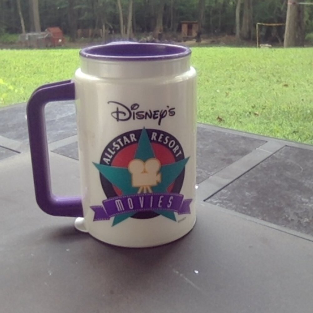 Walt Disney World 1990s All-Star Resort Movies Coca-Cola Cup Travel Mug